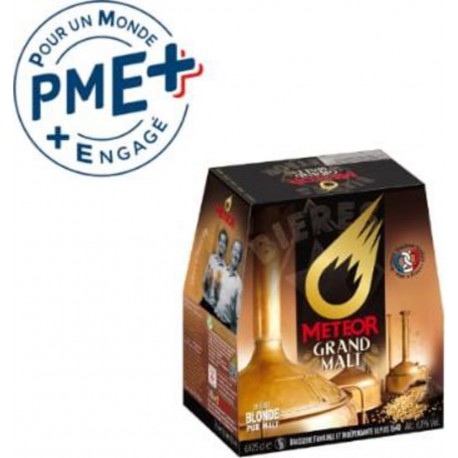 METEOR Bière Blonde pur Malt 6,1% METEOR
