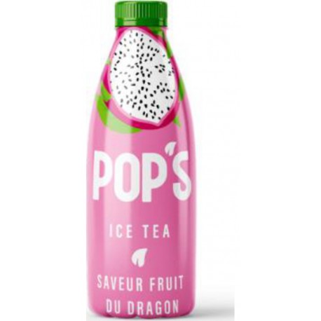 POP'S Boisson Thé Glacé Saveur Fruit du Dragon